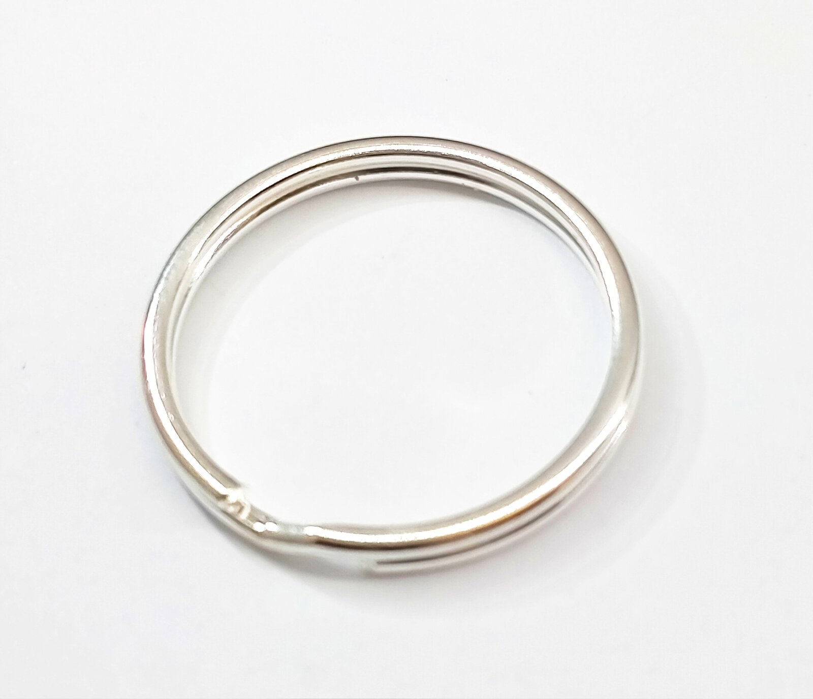 10 x 25mm Antique Silver Large Split Ring for Keys