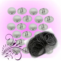 38mm Button Hair Tie Kits - Variations
