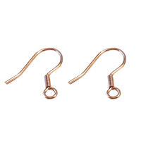 19mm Rose Gold - French Earwires with Spring - 304 Stainless Steel - 21 gauge