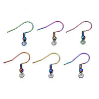 Stainless Steel Ear Wires Forward Front Facing Earring French