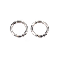 10mm  x 1.5mm  Stainless Steel - Round Open Jump Rings - Thick Heavy Duty -  15 gauge - Non Tarnish - inner about 7mm