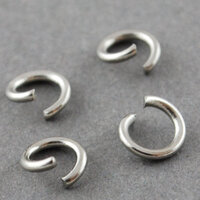 1000x 4mm 6mm 8mm 10mm 304 Stainless Steel Open Jump Ring Strong