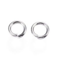 8mm  x 1.5mm  Stainless Steel - Round Open Jump Rings - Thick Heavy Duty -  15 gauge - Non Tarnish - inner about 5mm