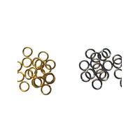 6mm x 1mm Steel Jump Rings - Gold or Silver