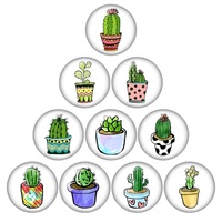 Cactus Garden - Glass Cabochons 12mm Optional Kit