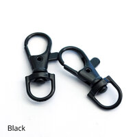 10 x 38mm Black Swivel Clips