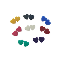 10 x 12mm Laser Cut Acrylic Hearts - Mixed Pairs