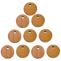 Cherry Wood Round Drop Dots for Earring Toppers - Choose Your Size!