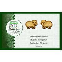 Wombats - Tassie Timber Stud Earring Souvenirs